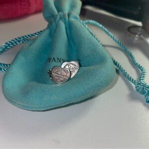Tiffany & co diamond heart earrings, return to tiffany collection